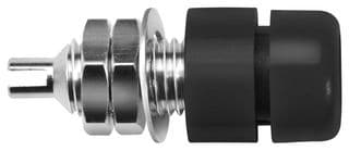 IBU 401 NI / SW - SCHUTZINGER - IBU 401 NI / SW - Banana Test Connector, Jack, Panel Mount, 32 A, 60 VDC, Nickel Plated Contacts, Black