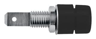 IBU 5568 NI / SW - SCHUTZINGER - IBU 5568 NI / SW - Banana Test Connector, Jack, Panel Mount, 32 A, 70 VDC, Nickel Plated Contacts, Black
