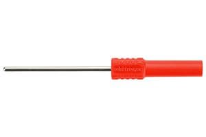 LB 4-2 S NI / 40 / RT - SCHUTZINGER - LB 4-2 S NI / 40 / RT - Banana Test Connector, Jack, Cable Mount, 20 A, 1 kV, Nickel Plated Contacts, Red