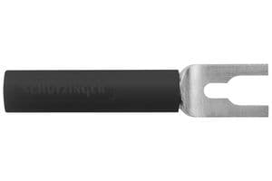 LB 4-KS NI / 9 / SW - SCHUTZINGER - LB 4-KS NI / 9 / SW - Banana Test Connector, Jack, Cable Mount, 20 A, 1 kV, Nickel Plated Contacts, Black