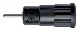 SEPB 6887 NI / SW - SCHUTZINGER - SEPB 6887 NI / SW - Banana Test Connector, Jack, Panel Mount, 36 A, 1 kV, Nickel Plated Contacts, Black