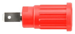 SEPB 7089 NI / RT - SCHUTZINGER - SEPB 7089 NI / RT - Banana Test Connector, Jack, Panel Mount, 24 A, 1 kV, Nickel Plated Contacts, Red