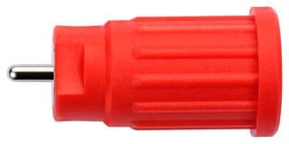 SEPB 8518 NI / RT - SCHUTZINGER - SEPB 8518 NI / RT - Banana Test Connector, Jack, Panel Mount, 24 A, 1 kV, Nickel Plated Contacts, Red