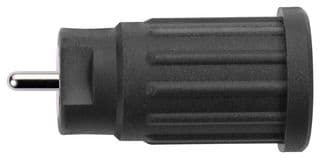 SEPB 8518 NI / SW - SCHUTZINGER - SEPB 8518 NI / SW - Banana Test Connector, Jack, Panel Mount, 24 A, 1 kV, Nickel Plated Contacts, Black