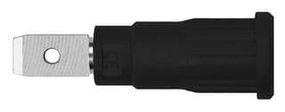 SEPB 8522 NI / SW - SCHUTZINGER - SEPB 8522 NI / SW - Banana Test Connector, Jack, Panel Mount, 10 A, 600 V, Nickel Plated Contacts, Black
