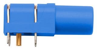 SWEB 8094 AU / BL - SCHUTZINGER - SWEB 8094 AU / BL - Banana Test Connector, Jack, PCB Mount, 24 A, 1 kV, Gold Plated Contacts, Blue
