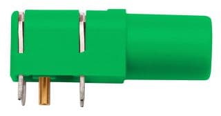SWEB 8094 AU / GN - SCHUTZINGER - SWEB 8094 AU / GN - Banana Test Connector, Jack, PCB Mount, 24 A, 1 kV, Gold Plated Contacts, Green