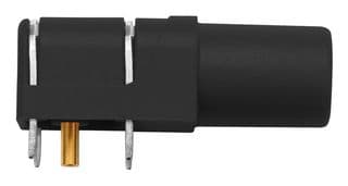 SWEB 8094 AU / SW - SCHUTZINGER - SWEB 8094 AU / SW - Banana Test Connector, Jack, PCB Mount, 24 A, 1 kV, Gold Plated Contacts, Black