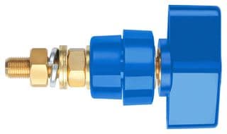POL 102 / BL - SCHUTZINGER - POL 102 / BL - Binding Post, 100 A, 1 kV, Panel Mount, Blue