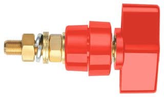 POL 102 / RT - SCHUTZINGER - POL 102 / RT - Binding Post, 100 A, 1 kV, Panel Mount, Red