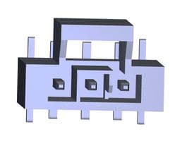 105431-1103 - MOLEX - 105431-1103 - Pin Header, Wire-to-Board, 2.5 mm, 1 Rows, 3 Contacts, Surface Mount Straight