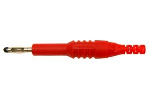 FCR6381R - CLIFF ELECTRONIC COMPONENTS - FCR6381R - Banana Test Connector, Plug, Cable Mount, 10 A, 1 kV, Nickel Plated Contacts, Red