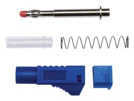 BU-3261410-6 - MUELLER ELECTRIC - BU-3261410-6 - Banana Test Connector, Plug, Cable Mount, 45 A, 1 kV, Blue