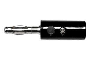 BU-00249-0 - MUELLER ELECTRIC - BU-00249-0 - Banana Test Connector, Plug, Cable Mount, 15 A, Nickel Plated Contacts, Black