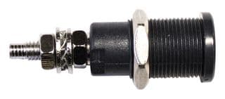 BU-31607-0 - MUELLER ELECTRIC - BU-31607-0 - Banana Test Connector, Jack, Panel Mount, 45 A, 1 kV, Nickel Plated Contacts, Black