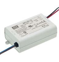 APV-25-12 - MEAN WELL - APV-25-12 - LED Driver, ITE, 25.2 W, 12 VDC, 2.1 A, Constant Voltage, 90 V