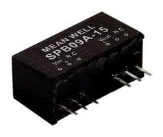 SPB09A-05 - MEAN WELL - SPB09A-05 - Isolated Through Hole DC/DC Converter, SIP, 2:1, 9 W, 1 Output, 5 V