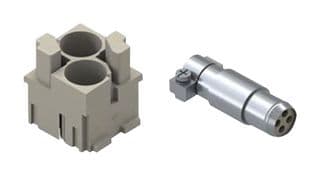 CX02BFCX04BF - ILME - CX02BFCX04BF - Heavy Duty Connector, MIXO, Insert, 8 Contacts, Receptacle, Crimp Socket - Contacts Not Supplied