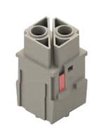 CX02GF - ILME - CX02GF - Heavy Duty Connector, MIXO, Insert, 2 Contacts, Receptacle, Crimp Socket - Contacts Not Supplied