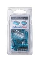 148-90057 HCPM-5-BLISTER-PC-BU/CL - HELLERMANNTYTON - 148-90057 HCPM-5-BLISTER-PC-BU/CL - Connector Kit, Terminals & Splices, 10Pcs of Helacon Plus Mini Series Wire Splice Terminals