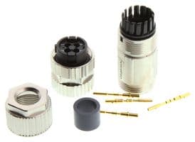 MSAS-04BFFC-SL7001 - AMPHENOL LTW - MSAS-04BFFC-SL7001 - Sensor Connector, M Series, M12, Female, 4 Positions, Crimp Socket, Straight Cable Mount