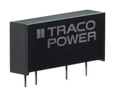 TBA 1-0511HI - TRACO POWER - TBA 1-0511HI - Isolated Through Hole DC/DC Converter, ITE, SIP, 1:1, 1 W, 1 Output, 5 V