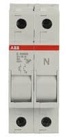 2CSM200893R1801 - ABB - 2CSM200893R1801 - Fuseholder, DIN Rail Mount, 1P + N Fuse, 32 A, 600 V, 10.3mm x 38mm, Screw, E 90/32 Series