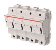 2CSM296532R1801 - ABB - 2CSM296532R1801 - Fuse Holder, DIN Rail, 3P+N, 22mm x 58mm, 125 A, 600 V, Screw, E 90/125 Series