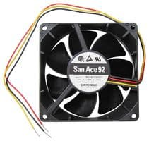9G0912S201 - SANYO DENKI - 9G0912S201 - DC Axial Fan, 12 V, Square, 92 mm, 32 mm, Ball Bearing, 70.7 CFM