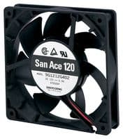 9G1224E401 - SANYO DENKI - 9G1224E401 - DC Axial Fan, 24 V, Square, 120 mm, 25 mm, Ball Bearing, 115 CFM