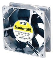 9GL1212H101 - SANYO DENKI - 9GL1212H101 - DC Axial Fan, 12 V, Square, 120 mm, 38 mm, Ball Bearing, 99 CFM