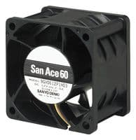 9GV0648P1H03 - SANYO DENKI - 9GV0648P1H03 - DC Axial Fan, 48 V, Square, 60 mm, 38 mm, Ball Bearing, 76 CFM