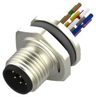 T4171020008-001 - TE CONNECTIVITY - T4171020008-001 - Sensor Cable, M12 Plug, Free End, 8 Positions, 200 mm, 7.9 ", T417 Series