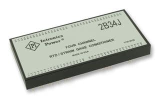2B34J - INTRONICS - 2B34J - RTD / Strain Gage Conditioner, 4 Channel, 14.25 V to 15.75 V, DIP-72, -25 °C to 85 °C