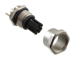 MSXS-08PFFR-SF7001 - AMPHENOL LTW - MSXS-08PFFR-SF7001 - Sensor Connector, M Series, M12, Female, 8 Positions, PCB Socket, Right Angle Panel Mount