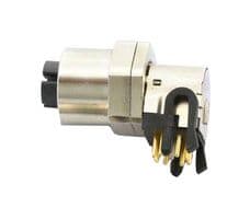 MSXS-08PFFR-SF7003 - AMPHENOL LTW - MSXS-08PFFR-SF7003 - Sensor Connector, M Series, M12, Female, 8 Positions, PCB Socket, Right Angle Panel Mount