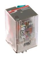 1SVR405621R1100 - ABB - 1SVR405621R1100 - Power Relay, DPDT, 24 VDC, 10 A, CR-U Series, Socket, Non Latching