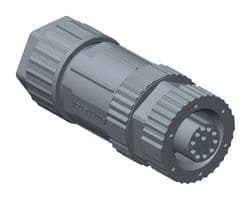 MSAP-08BFFA-SL8001 - AMPHENOL LTW - MSAP-08BFFA-SL8001 - Sensor Connector, M Series, M12, Female, 8 Positions, Screw Socket, Straight Cable Mount