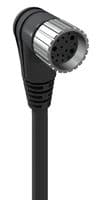 60694 - LUMBERG AUTOMATION - 60694 - Sensor Cable, 19Pos, 90° M23 Receptacle, Free End, 19 Positions, 15 m, 49.2 ft, RKWU Series