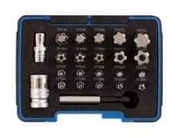 5031 - LASER - 5031 - Torx Plus Bit Set, Tamperproof, High Quality S2 Steel, Chrome Vanadium, 23 Piece