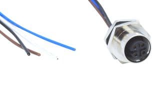FPM12A04I12CF01 - NORCOMP - FPM12A04I12CF01 - Sensor Cable, 4 Pos, M12 Plug, Free End, 4 Positions, 304.8 mm, 12 ", VULCON Series