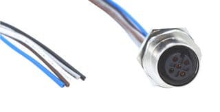FPM12A05I12AF01 - NORCOMP - FPM12A05I12AF01 - Sensor Cable, 5 Pos, M12 Plug, Free End, 5 Positions, 304.8 mm, 12 ", VULCON Series
