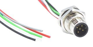 MPM12A05I12AR02 - NORCOMP - MPM12A05I12AR02 - Sensor Cable, 5 Pos, M12 Plug, Free End, 5 Positions, 304.8 mm, 12 ", VULCON Series