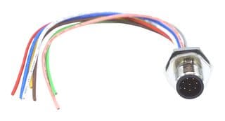 MPM12A08I06AF03 - NORCOMP - MPM12A08I06AF03 - Sensor Cable, 8 Pos, M12 Plug, Free End, 8 Positions, 152.4 mm, 6 ", VULCON Series
