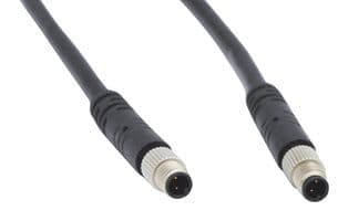 CCA-000-M02R227 - NORCOMP - CCA-000-M02R227 - Sensor Cable, 2 Pos, M5 Plug, M5 Plug, 2 Positions, 2 m, 6.6 ft, VULCON Series
