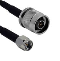 ASMA500R058L13 - SIRETTA - ASMA500R058L13 - RF / Coaxial Cable Assembly, 16.4 ft, 5 m, RG58, SMA Straight Plug, N Type Straight Plug, 50 ohm