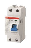 2CSF202001R0160 - ABB - 2CSF202001R0160 - Circuit Breaker, RCCB, F200, 2P, 10 mA, 400 V, 16 A