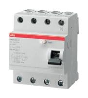 2CSF204006R1250 - ABB - 2CSF204006R1250 - Circuit Breaker, RCCB, F200, 4P, 30 mA, 400 V, 25 A