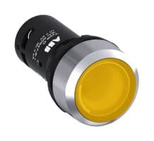 1SFA619100R3113 - ABB - 1SFA619100R3113 - Pushbutton Switch, 20 mm, SPST-NO, Momentary, Round, Flat, Yellow