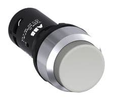1SFA619199R1006 - ABB - 1SFA619199R1006 - Pushbutton Switch, DPST-NO, Momentary, Round, Raised, White